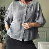 VIAMAJA Skjorte Nelly - Navy Sale