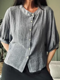 VIAMAJA Skjorte Nelly - Navy Sale