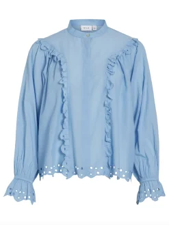 VIAMAJA Skjorte Sally blue Hot