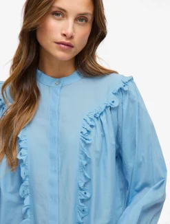 VIAMAJA Skjorte Sally blue Hot
