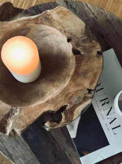 VIAMAJA Skål af teakrod – Large Best