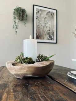 VIAMAJA Skål af teakrod – Small Online
