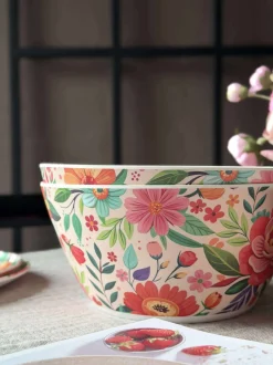 VIAMAJA Skål flower melamin Outlet