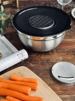 VIAMAJA Skål med snittelåg - Rustfrit stål Hot