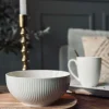 VIAMAJA Skål Riflet - Porcelæn Hot