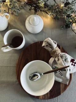 VIAMAJA Skål Riflet - Porcelæn Hot