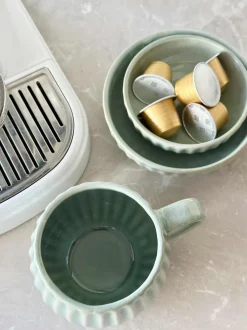 VIAMAJA Skål VIGA strib stentøj - Mint flere størrelser Hot