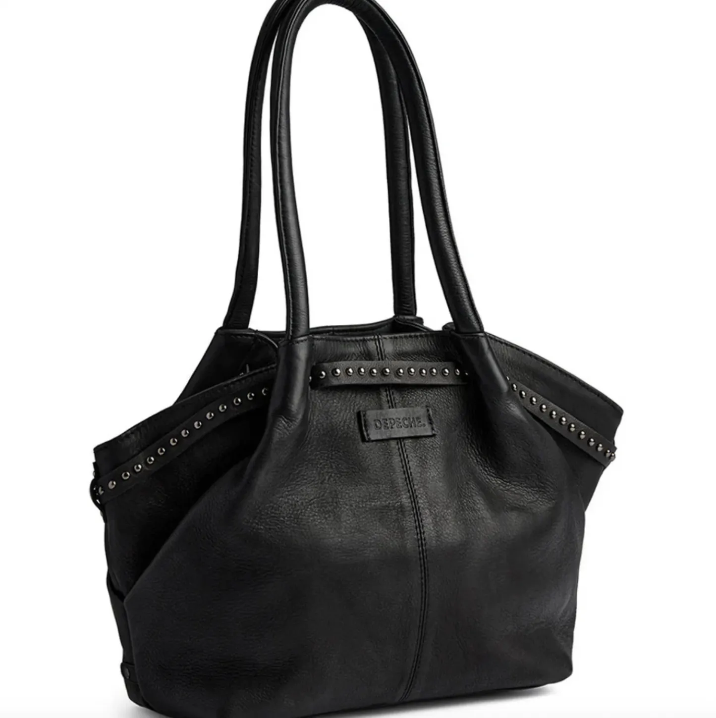 VIAMAJA Skuldertaske med nitter - Black Discount