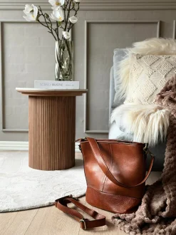 VIAMAJA Skuldertaske Nomi walnut New