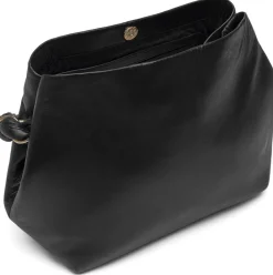VIAMAJA Skuldertaske SALLY Black / Gold Discount