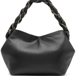 VIAMAJA Skuldertaske SALLY Black / Gold Discount
