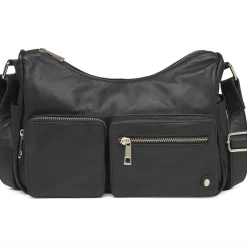 VIAMAJA Skuldertaske Sienna - Black gold