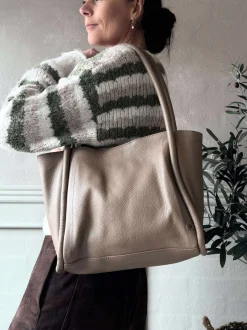 VIAMAJA Skuldertaske Taupe Sale