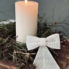 VIAMAJA Sløjfe glitter - White Discount