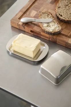 VIAMAJA Smørboks med låg - Rustfrit stål Sale