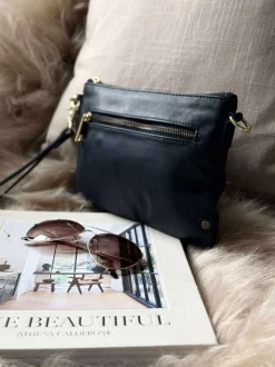 VIAMAJA Smuk læder clutch - LADY Midnight Blue