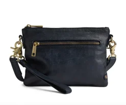 VIAMAJA Smuk læder clutch - LADY Midnight Blue