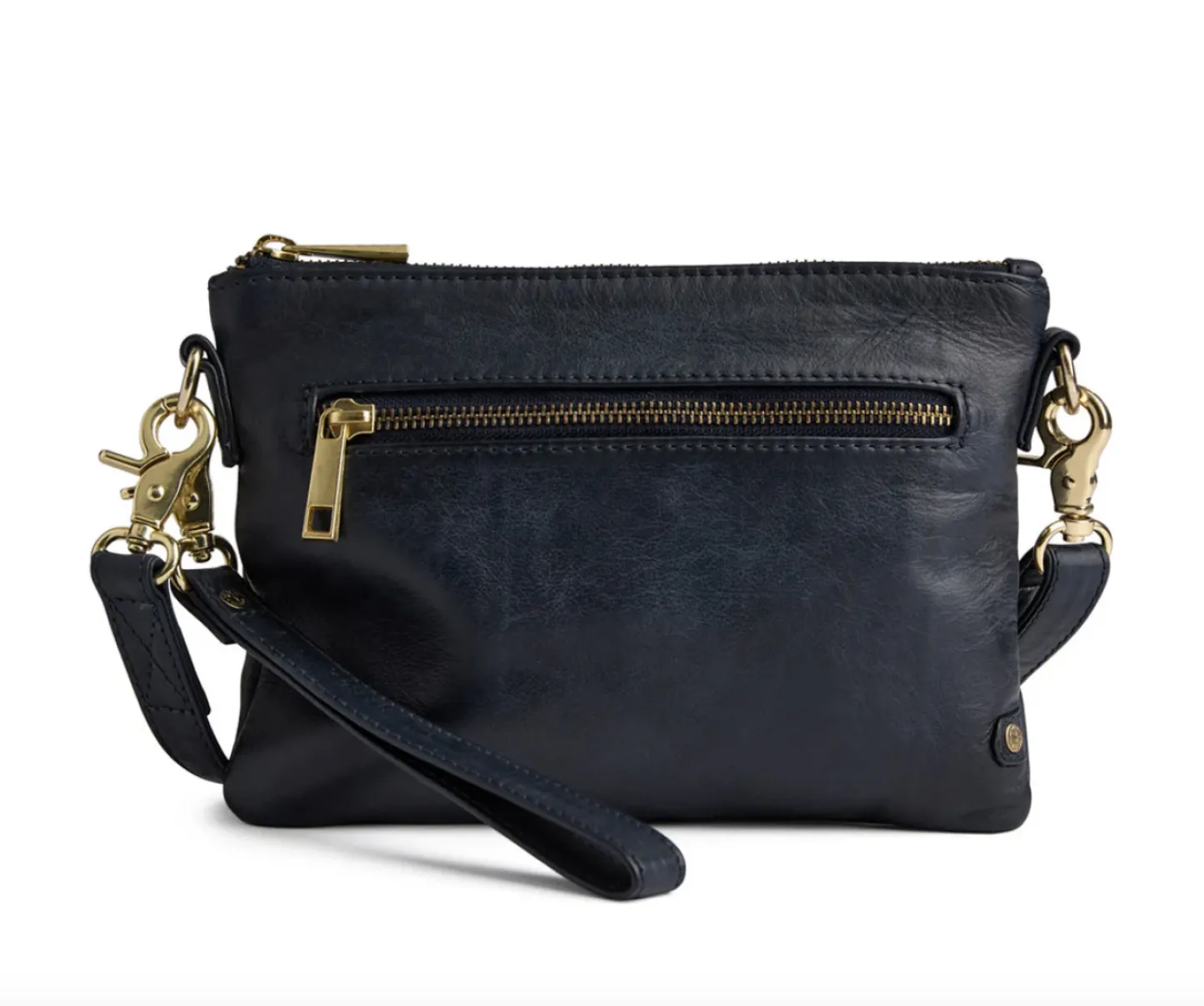 VIAMAJA Smuk læder clutch - LADY Midnight Blue
