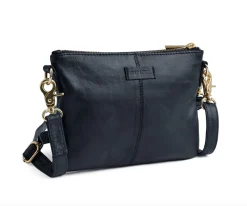 VIAMAJA Smuk læder clutch - LADY Midnight Blue