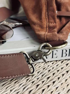 VIAMAJA Smuk ruskindsbumbag - Cognac