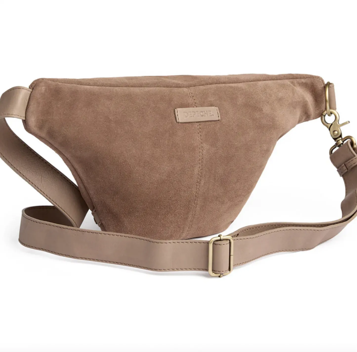 VIAMAJA Smuk ruskindsbumbag - Taupe Sale
