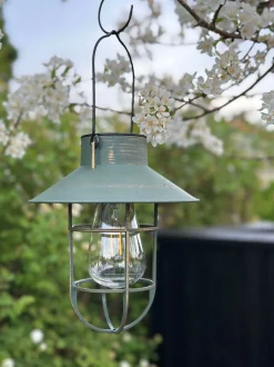 VIAMAJA Solar lampe med ophæng - Grøn / guld New