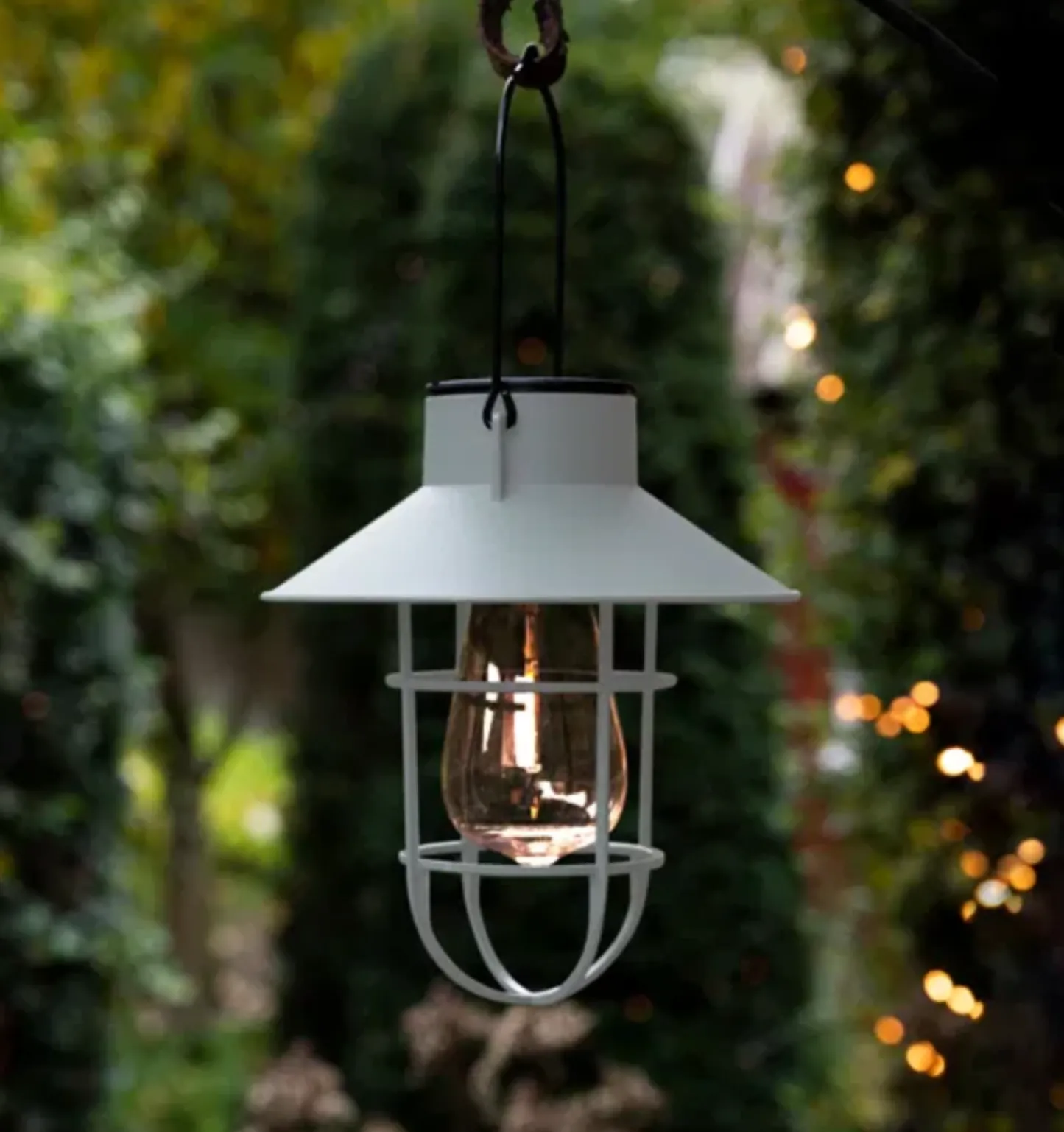 VIAMAJA Solar lampe med ophæng - Hvid Outlet