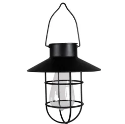 VIAMAJA Solar lampe med ophæng - Sort Outlet