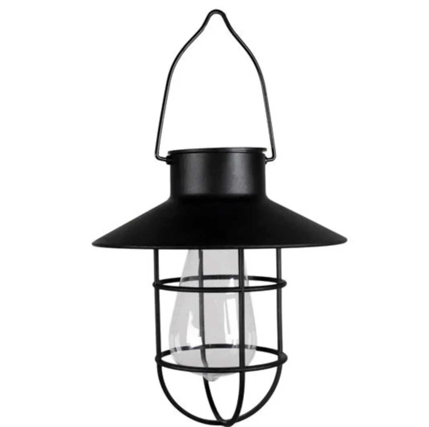 VIAMAJA Solar lampe med ophæng - Sort Outlet