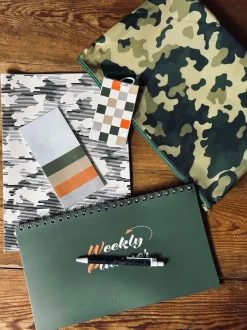 VIAMAJA Sæt med notesbøger og taske - Army Outlet