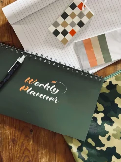 VIAMAJA Sæt med notesbøger og taske - Army Outlet