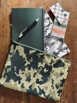 VIAMAJA Sæt med notesbøger og taske - Army Outlet