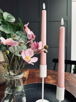 VIAMAJA Stagelys / Sæt med 2 stk og fjernbetjening – Rosa 24 cm Hot