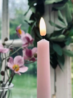 VIAMAJA Stagelys / Sæt med 2 stk og fjernbetjening – Rosa 24 cm Hot
