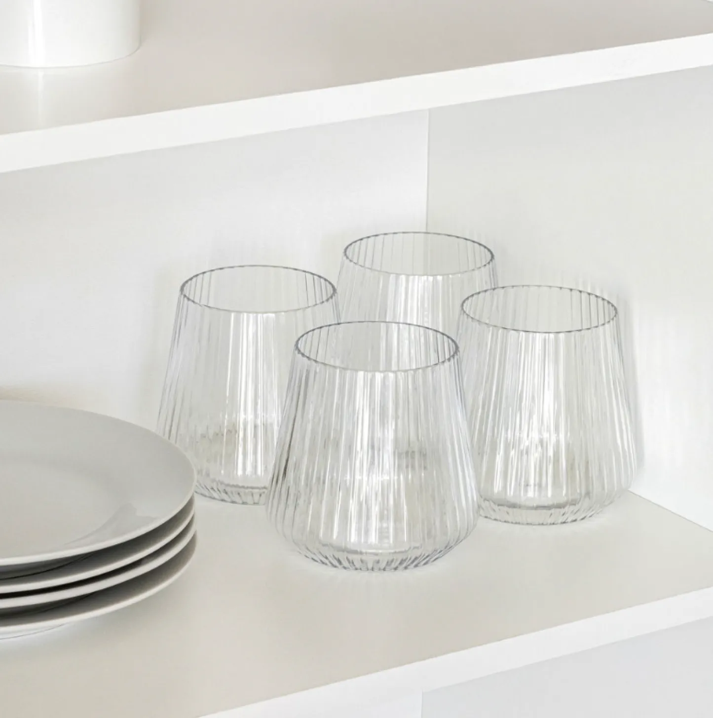 VIAMAJA Stilrene plastikglas til hverdag og fest - 4 stk New