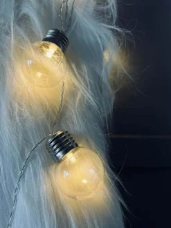 VIAMAJA Stor Lyskæde med 50 LED pære og farveskift - Godkendt til inde og ude