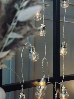 VIAMAJA Stor Lyskæde med 50 LED pære og farveskift - Godkendt til inde og ude