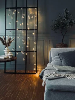 VIAMAJA Stor Lyskæde med 50 LED pære og farveskift - Godkendt til inde og ude