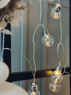 VIAMAJA Stor Lyskæde med 50 LED pære og farveskift - Godkendt til inde og ude