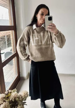 VIAMAJA Strik Aria Copenhagen - Fango / beige Best