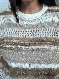 VIAMAJA Strik Bianco - Camello Hot