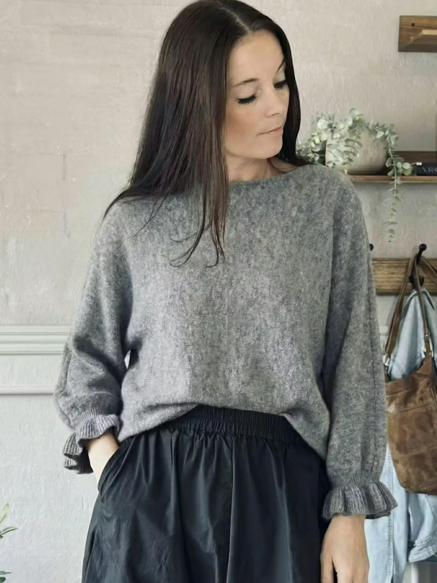 VIAMAJA Strik Elder flower - Grey Clearance