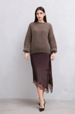 VIAMAJA Strik LUX Mohair - Taupe Online