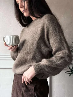 VIAMAJA Strik LUX Mohair - Taupe Online