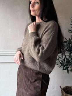 VIAMAJA Strik LUX Mohair - Taupe Online