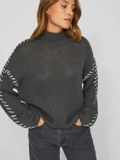 VIAMAJA Strik Pullover Grey Sale