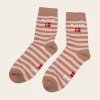 VIAMAJA Strømper - Hygge Strib Str 37-41 New