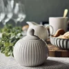 VIAMAJA Sukkerskål Riflet - Porcelæn Best