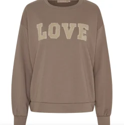 VIAMAJA Sweatshirt Jessa - Fango Melange Best