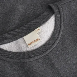 VIAMAJA Sweatshirt med broderi - Grey oversize